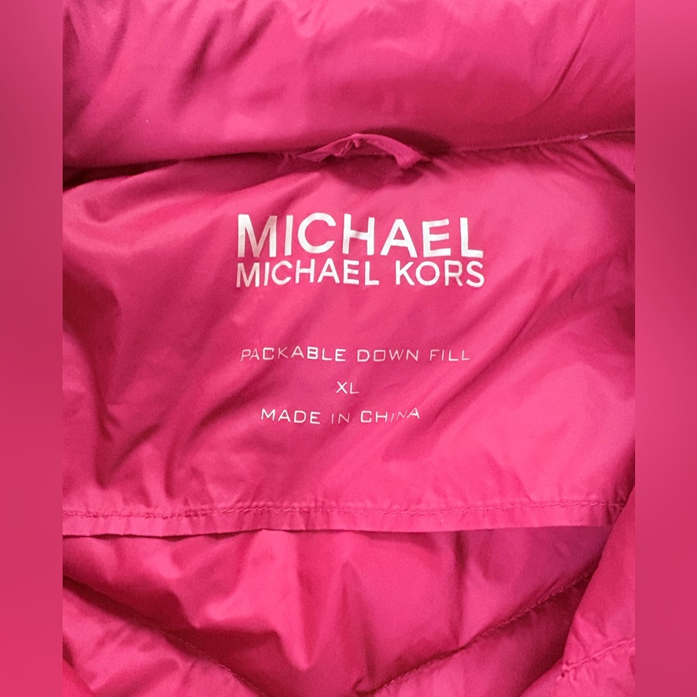 Michael Michael Kors Packable Down Fill Puffer Jacket XL - Picture 5 of 7
